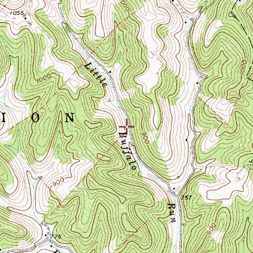 Topographic Map of Excelsior School (historical), WV