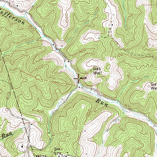 Topographic Map of Jefferson School (historical), WV