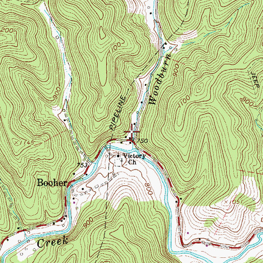 Topographic Map of Morris School (historical), WV