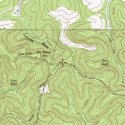 Topographic Map of Mount Nebo School (historical), WV