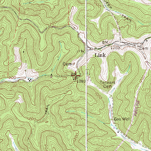 Topographic Map of Rising Sun School (historical), WV