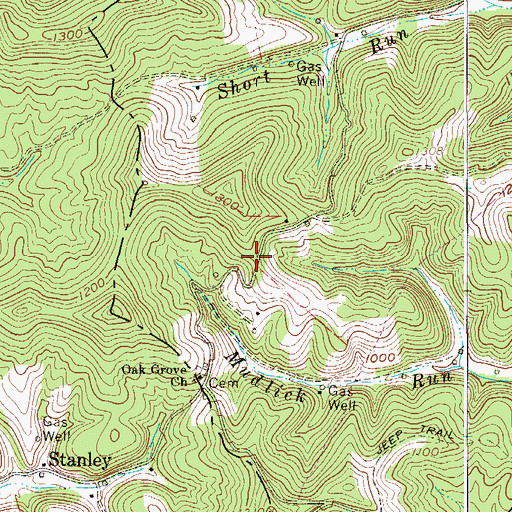 Topographic Map of Sunshine School (historical), WV