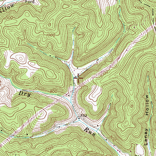Topographic Map of Dry Run School (historical), WV