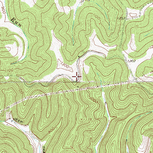 Topographic Map of Mount Zion School (historical), WV