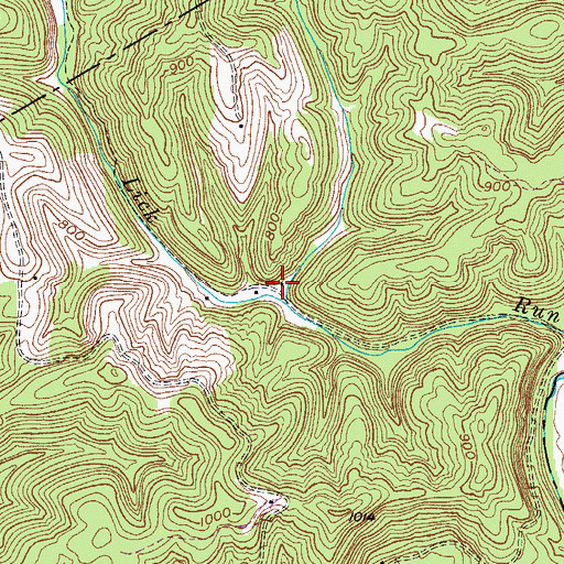 Topographic Map of Lick Run School (historical), WV