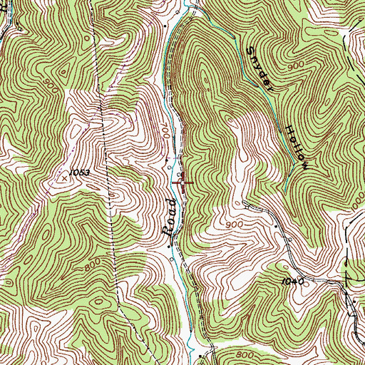 Topographic Map of McKinley School (historical), WV
