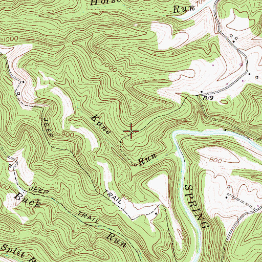 Topographic Map of Kanes School (historical), WV