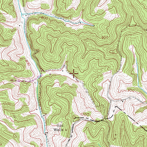 Topographic Map of Pleasantdale School (historical), WV