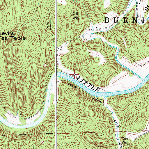 Topographic Map of Riverview School (historical), WV
