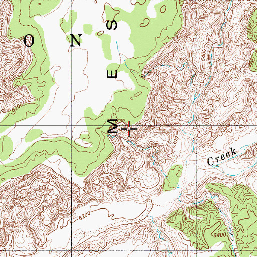 Topographic Map of White Craig Arch, AZ