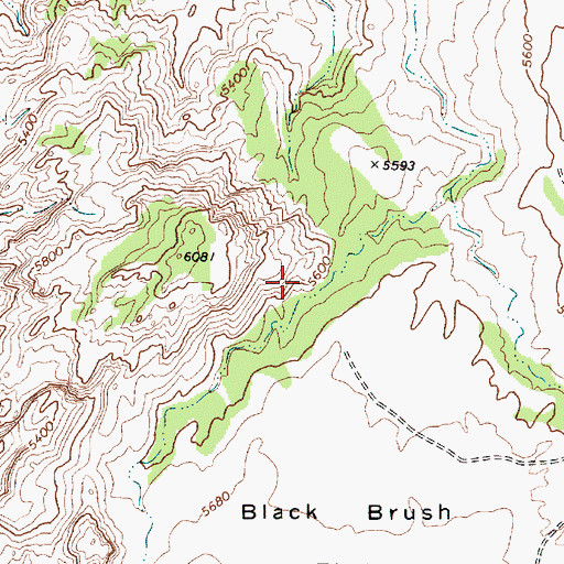 Topographic Map of Quick Arch, AZ