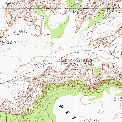 Topographic Map of Eye of the Rabbit, AZ