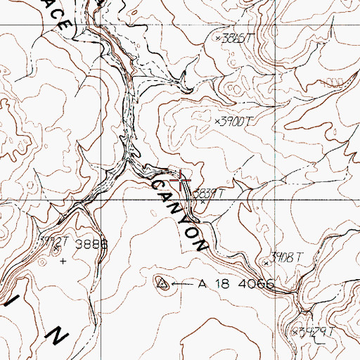Topographic Map of Diagenetic Arch, AZ