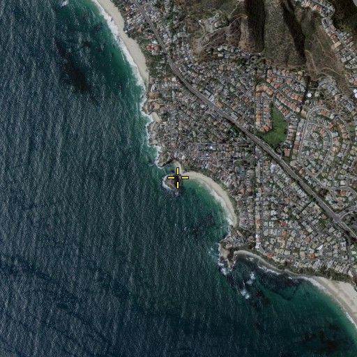 Aerial/Satellite Image of Three Arches, CA
