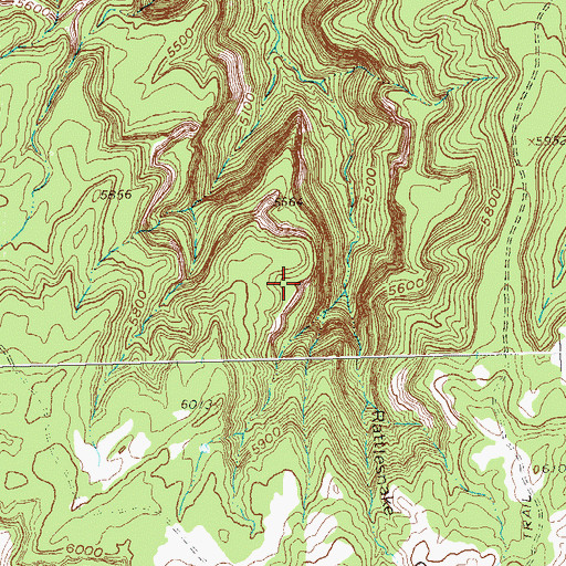 Topographic Map of Finger Arch, CO