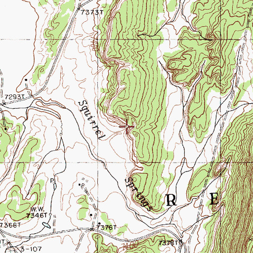 Topographic Map of The Great Eye, NM