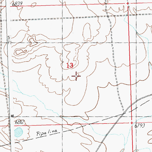 Topographic Map of Eye of the Eagle, WY