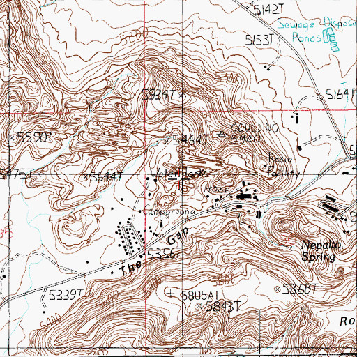 Topographic Map of Goulding Arch, UT