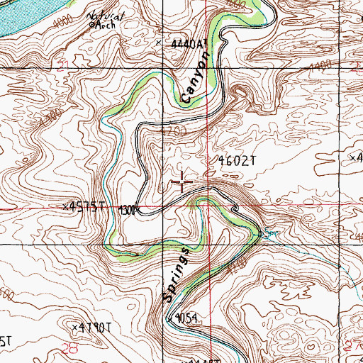 Topographic Map of Funnel Arch, UT