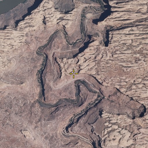 Aerial/Satellite Image of Funnel Arch, UT