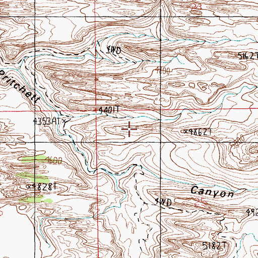 Topographic Map of Window Arch, UT