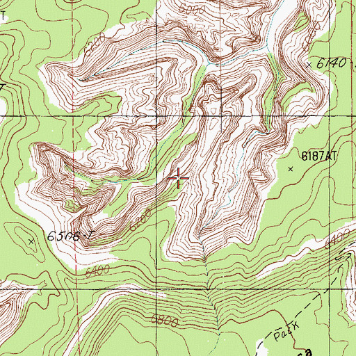 Topographic Map of Gunsight Natural Bridge, UT