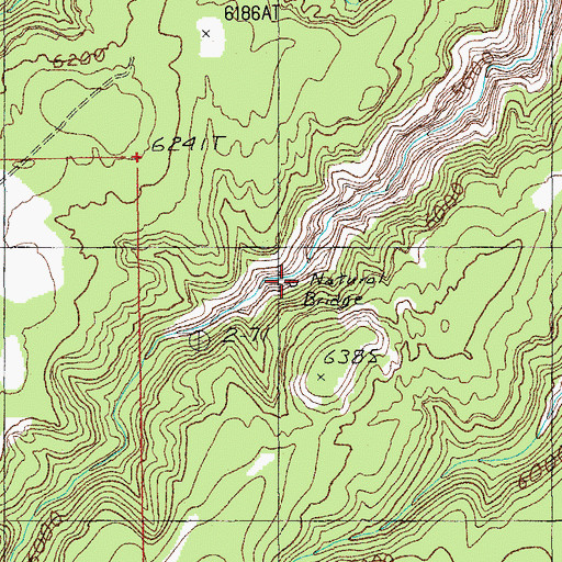 Topographic Map of Aqueduct Arch, UT
