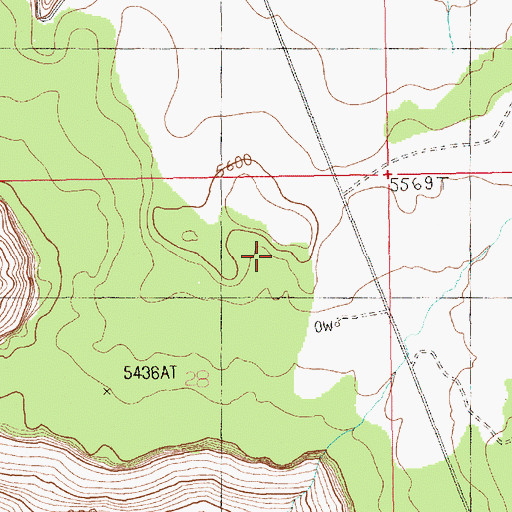 Topographic Map of The Wine Glass, UT