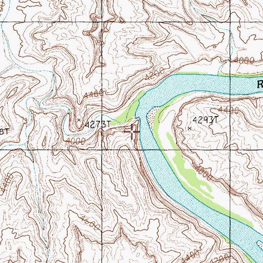 Topographic Map of Guillotine Arch, UT