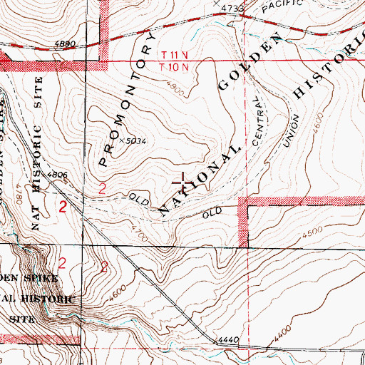 Topographic Map of Chinese Arch, UT