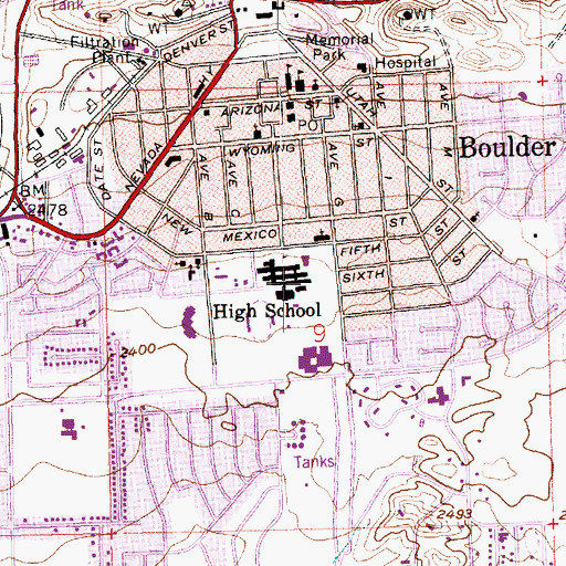 Topographic Map of Camp Siebert (historical), NV