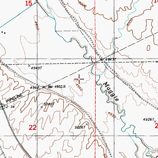 Topographic Map of Carlin Reservation (historical), NV
