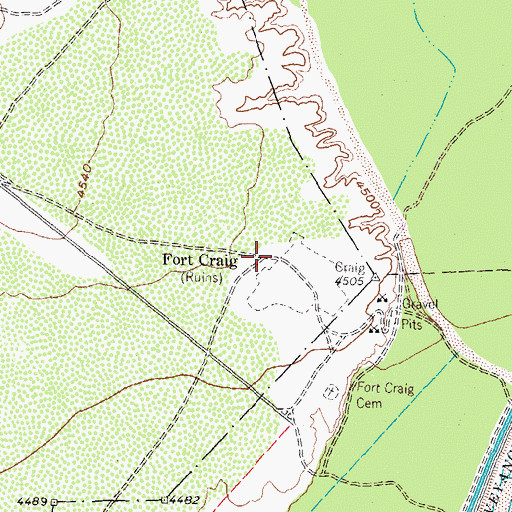 Topographic Map of Fort Craig (historical), NM