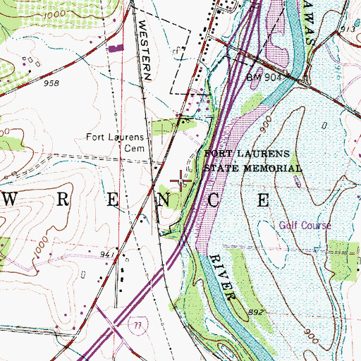 Topographic Map of Fort Laurens (historical), OH