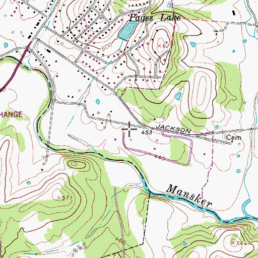 Topographic Map of Fort Mansker (historical), TN