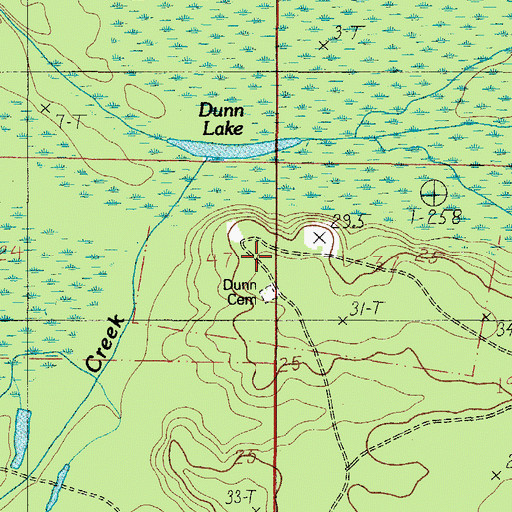 Topographic Map of Fort Montgomery (historical), AL