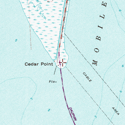Topographic Map of Fort Powell (historical), AL