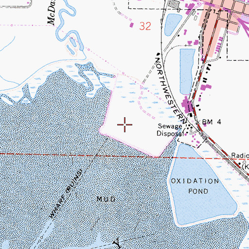 Topographic Map of Arcata Marsh and Wildlife Sanctuary, CA