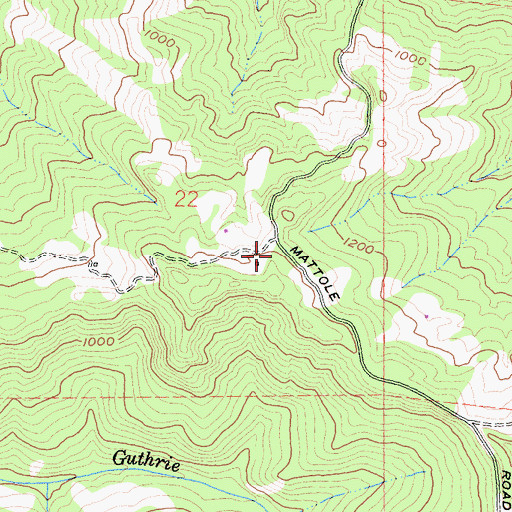 Topographic Map of Bunker Hill School (historical), CA