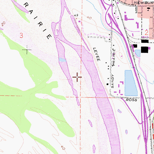 Topographic Map of Fortuna Elementary School, CA