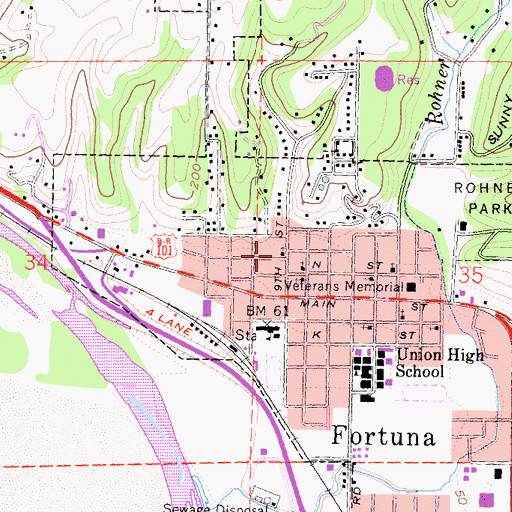 Topographic Map of Grace Chapel, CA