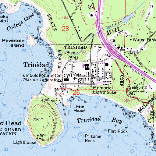 Topographic Map of Holy Trinity Church, CA