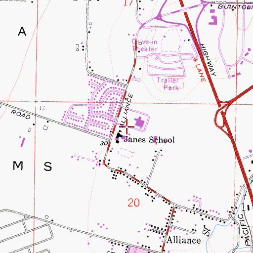 Topographic Map of Mad River Community Hospital, CA