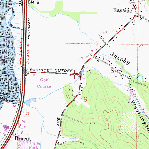 Topographic Map of Unitarian Elementary School, CA
