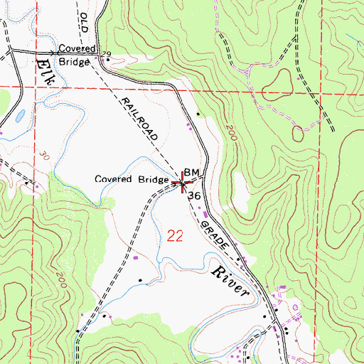 Topographic Map of Zanes Ranch, CA