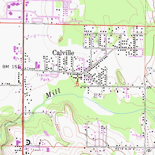 Topographic Map of Abundant Life Center Assembly of God, CA