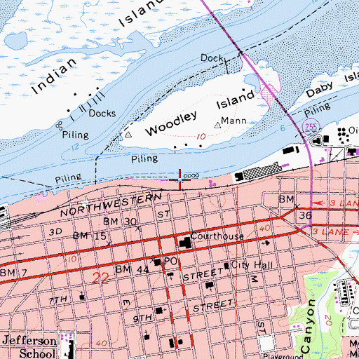 Topographic Map of Adorni Fishing Pier, CA