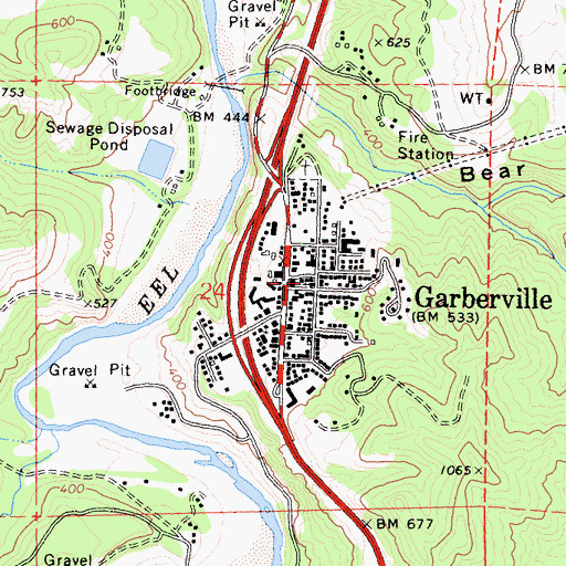 Topographic Map of Community Presbyterian Church, CA