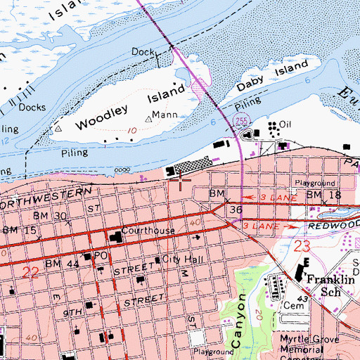 Topographic Map of Humboldt Bay Maritime Museum, CA