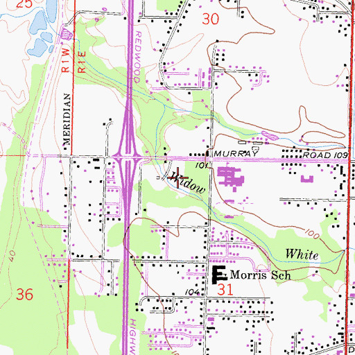 Topographic Map of Ocean West Mobile Home Park, CA